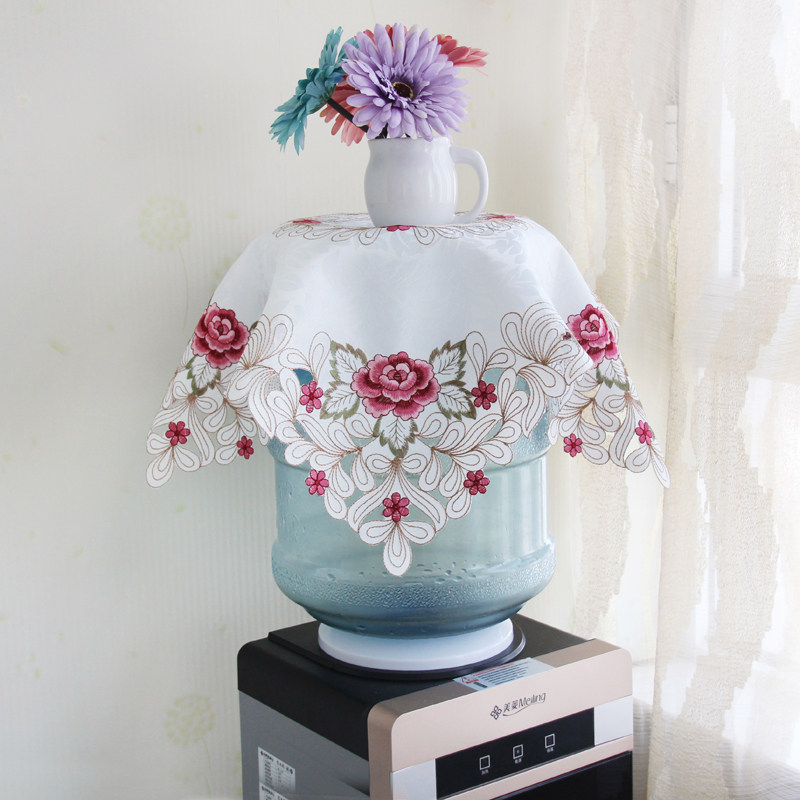 European style pastoral fabric water dispenser cover lace drinking water Machine cover bucket cover multi-purpose dust cover cloth modern