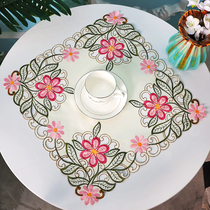 Bed head cabinet mat tea set tea tray cloth towels multipurpose small square towels home dust-proof cover cloth notebook computer cover towels