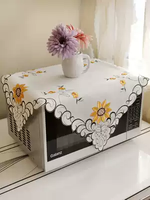 European-style high-end microwave oven cover towel cover cloth Granshi beauty microwave oven cover oven cover dust cover household