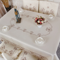 Dining table cloth fabric rectangular modern simple Nordic coffee table square tablecloth table cloth table cloth round table table cloth chair cover set