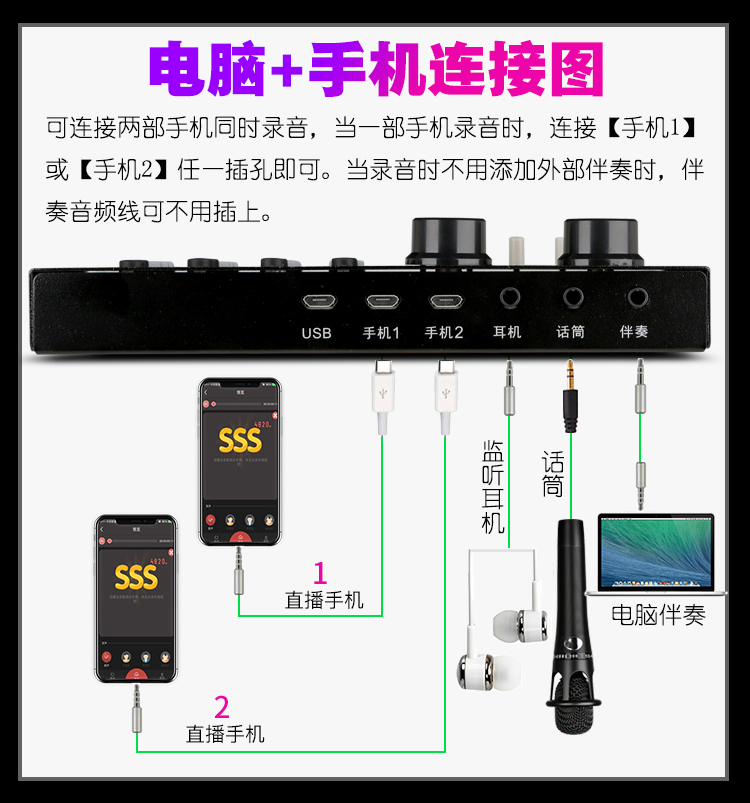 mic at2020 Điện thoại di động dành riêng cho thiết bị ghi âm Himalaya 蜻蜓 Bộ phát thanh chim cánh cụt Phoenix Phoenix icon upod pro