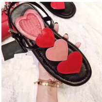 Womens shoes love color color buckle flat womens shoes