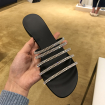 womens rhinestone low heel flat black womens shoes