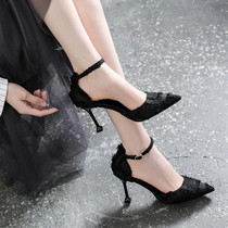 Womens shoes black good-looking style is good
