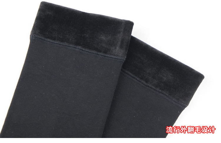 Mùa thu và mùa đông dày kapok không thể đủ khả năng bóng cộng với quần legging nhung qua tất cao đến đầu gối, tất nữ chống trượt ống dài tất lười