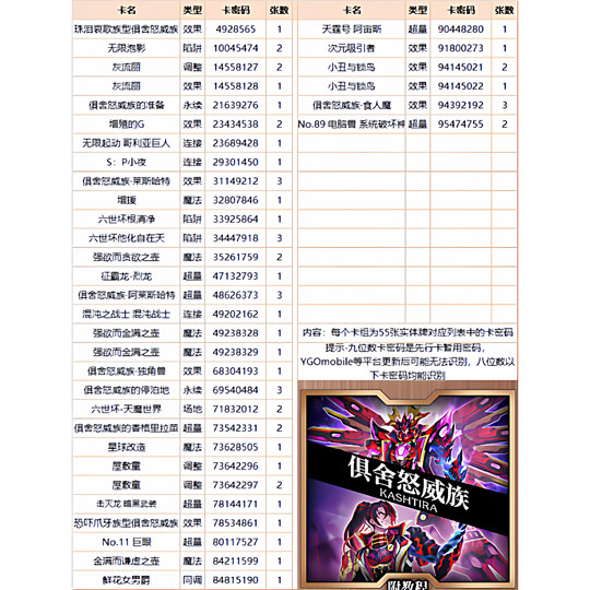 游戏王俱舍卡组无偿赠卡中文卡牌卡片俱舍怒威族刹帝利连接栗子球