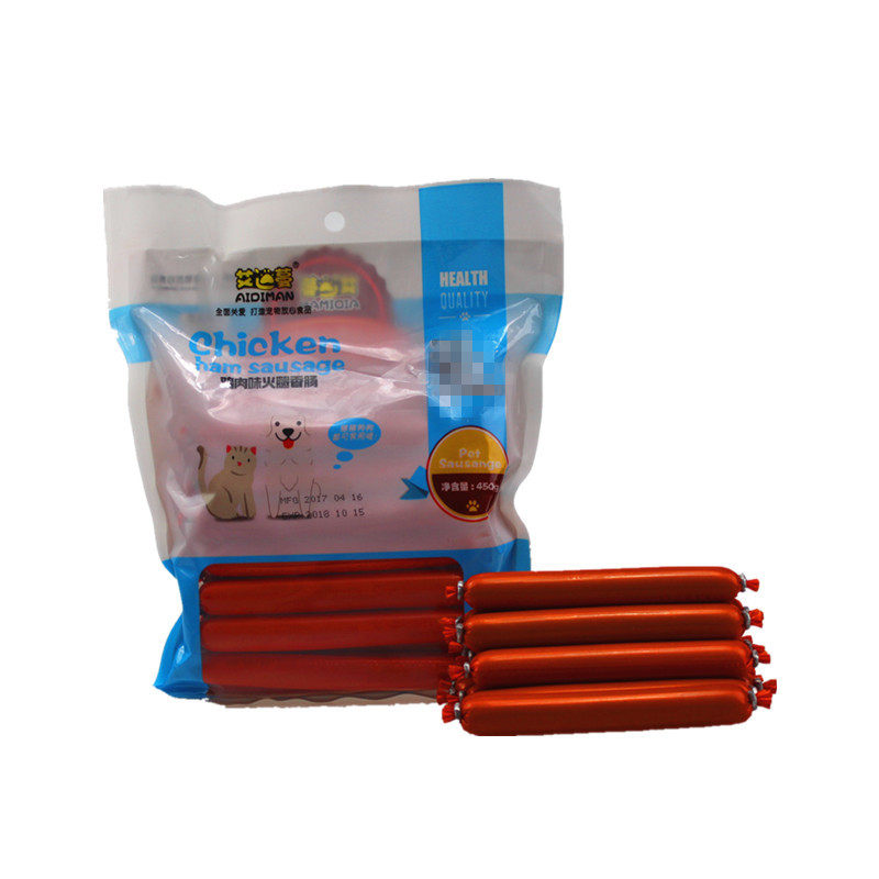 Pet snacks chicken flavored ham sausage Teddy golden retriever dog cat sausage puppies puppy adult dog sausage