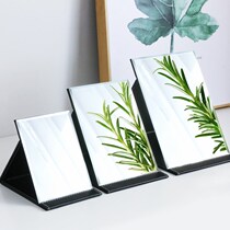 Mirror makeup mirror folding desktop portable portable HD student dormitory Princess female size desktop vanity mirror