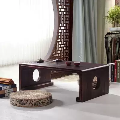 Solid Wood tatami tea table Japanese low table Chinese studies table and chairs desk calligraphy table Go table balcony kang table low table