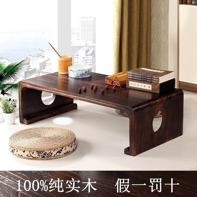 Antique Soliwo Tatami Tea Table Floating Windows Table Chinese Tea Desk Desk Desk Desk