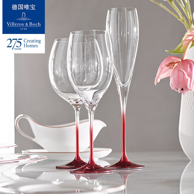 villeroyboch meritocratic import high-footed red wine glass of champagne glass wedding couple light extravagant upscale Alligery-Taobao