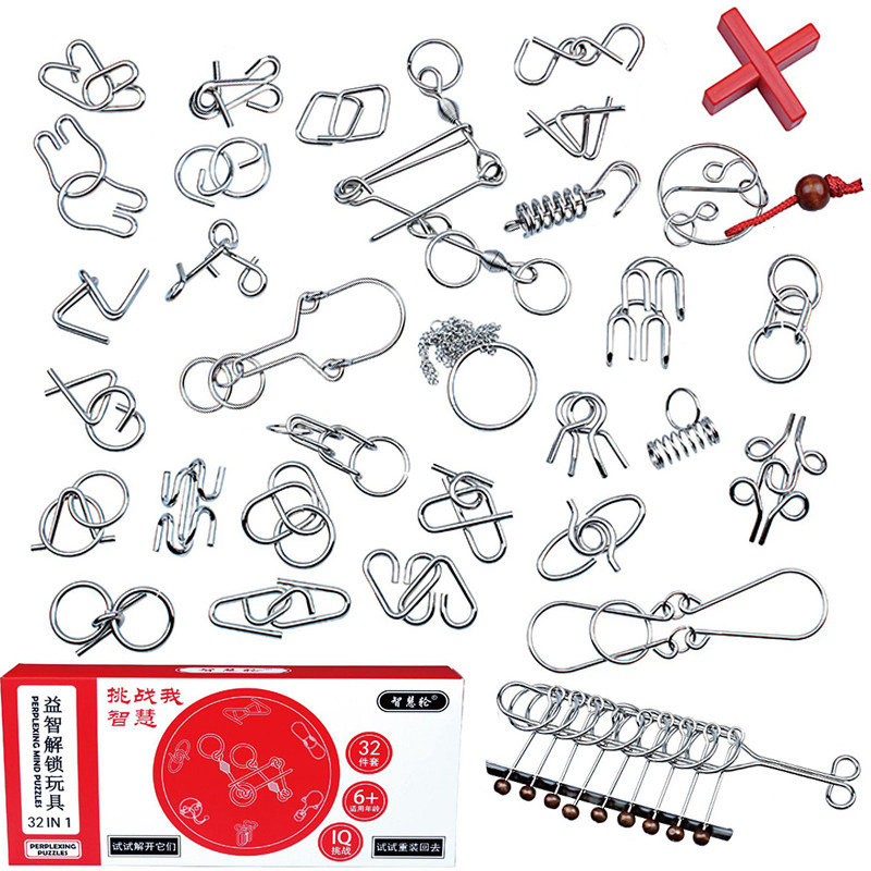 探索古代智慧的现代谜题:九连环与鲁班锁24件套