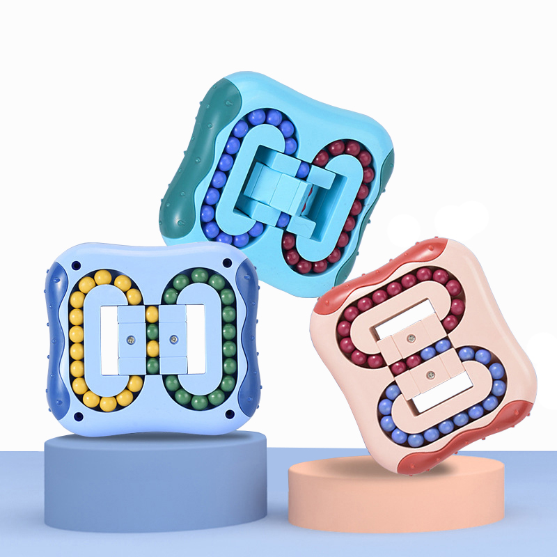 Fingertip puzzle cube beans double-sided magic disc gyro bead parent-child interactive leisure entertainment children's intellectual toys