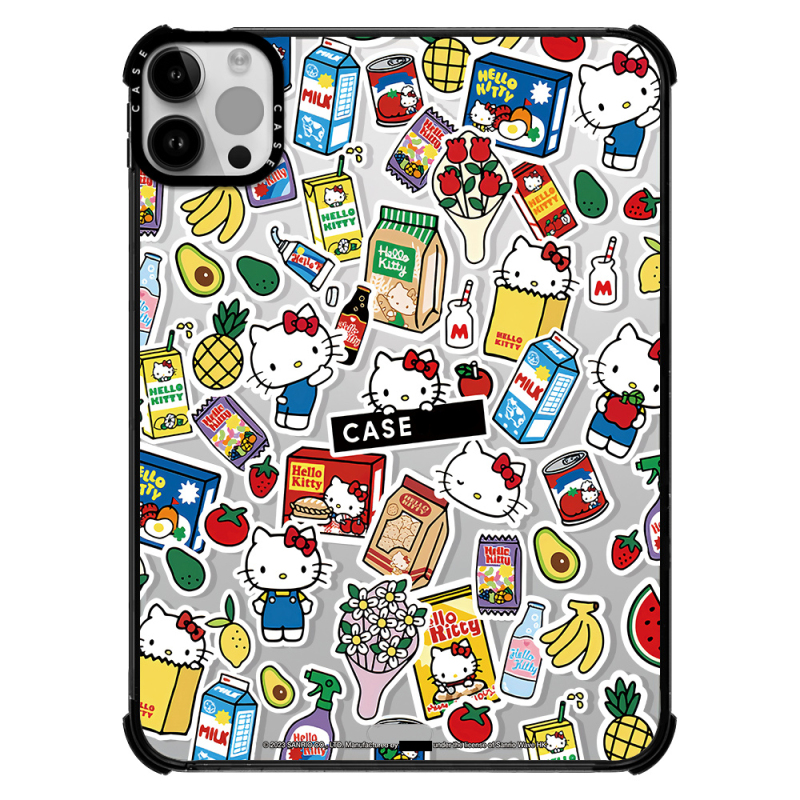 Case Co-Branded Hello Kitty Compatible with Apple iPad Pro 12.9inch Tablet Protective Case 2024 Air 4Th/5Th/6Th/7Th/8Th Generation 11inch Cartoon Cute Anti-Drop Case Mini A16