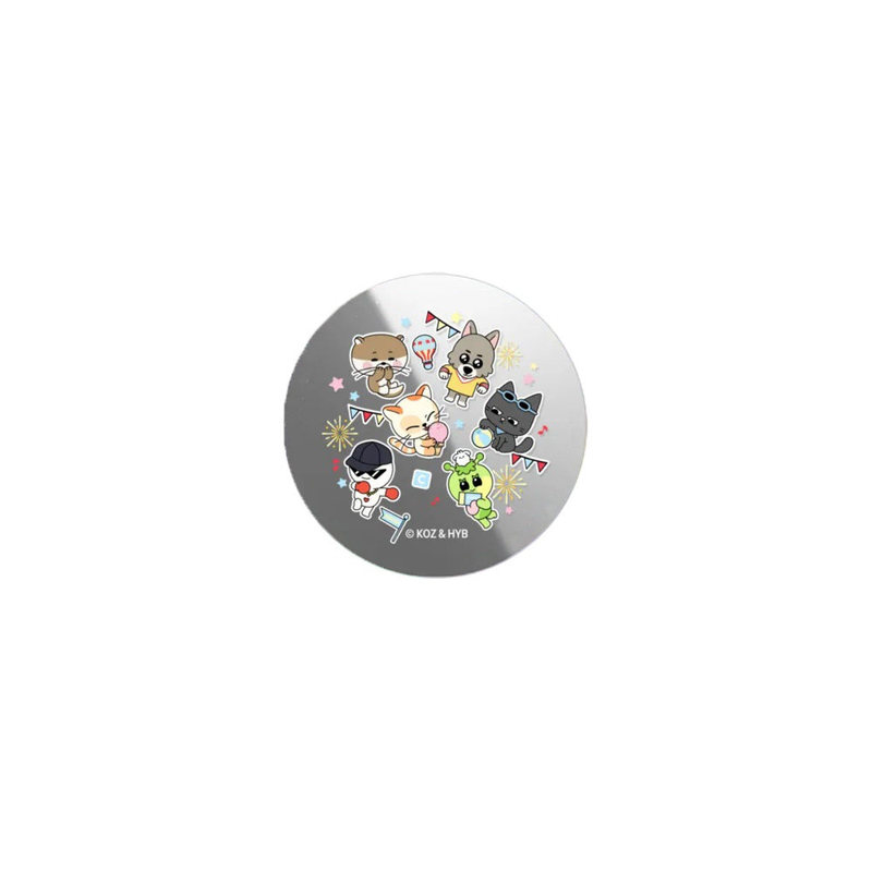 Co-Branded Bbnexdo Doorman Ribbon Bow Cat and Rabbit Foldable Magsafe Magnetic Phone Card Holder Stand