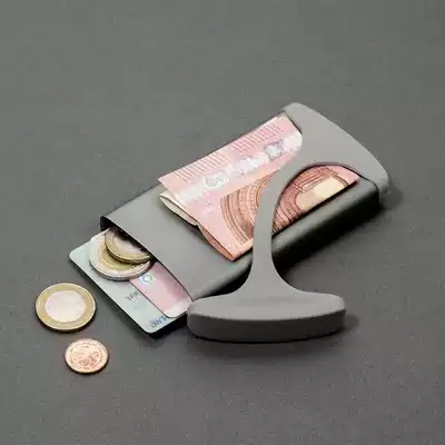 German Hug Wallet new simple fashion Wallet ultra-thin short men and women metal card clip