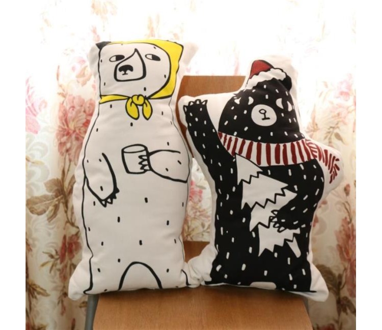 Bắc Âu ins nhà sofa gối thắt lưng gối đệm trẻ em gối búp bê Bay cửa sổ trang trí hình ảnh đồ trang trí - Trở lại đệm / Bolsters gối lót lưng ghế văn phòng