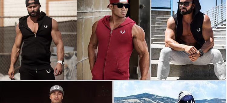 Áo vest thể thao nam 2018 thu đông mới không tay trùm đầu có khóa kéo chạy bộ áo len thể thao thấm mồ hôi áo khoác tập gym nữ