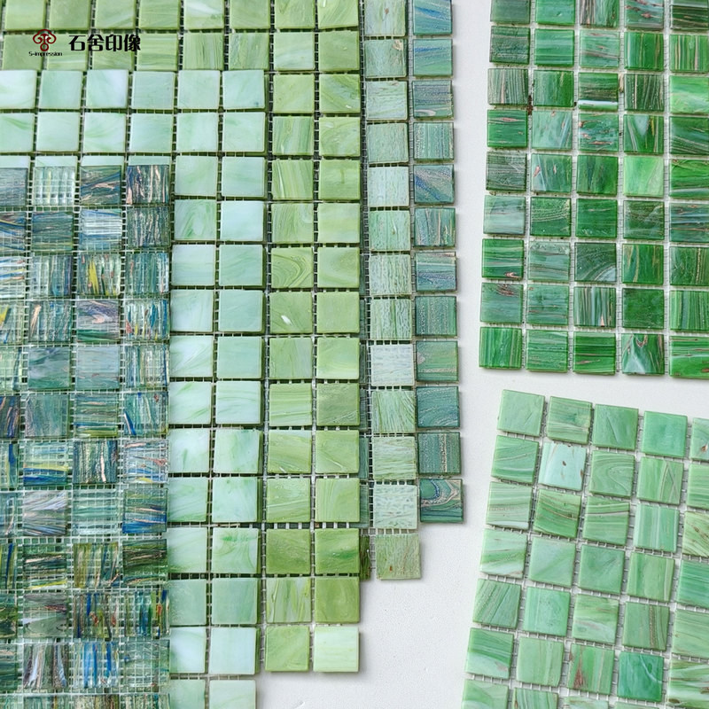 Mosaic Tiles for Pools, Fish Ponds, Flower Beds, Bathrooms, Villas, Guesthouses, Background Walls, Non-Slip Iridescent Tiles Mosaic Tiles for Pools, Fish Ponds, Flower Beds, Bathrooms, Villas, Guesthouses, Background Walls, Non-Slip Iridescent Tiles