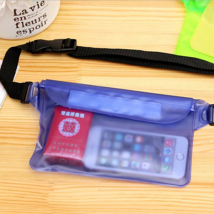 Swimming mobile phone waterproof bag Fanny pack Diving cover Transparent touchable screen delivery rider rainy day equipment special large capacity