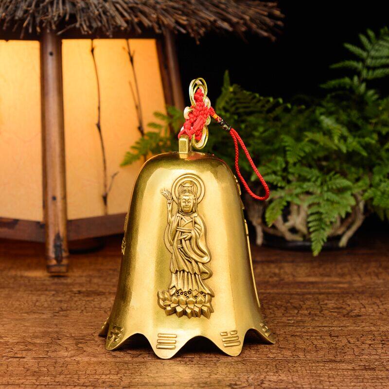 Copper bells, wind bells, copper bells, crafts, gifts, ornaments, Taiji gossip ornaments, peace bell ornaments, home decorations, Chinese style