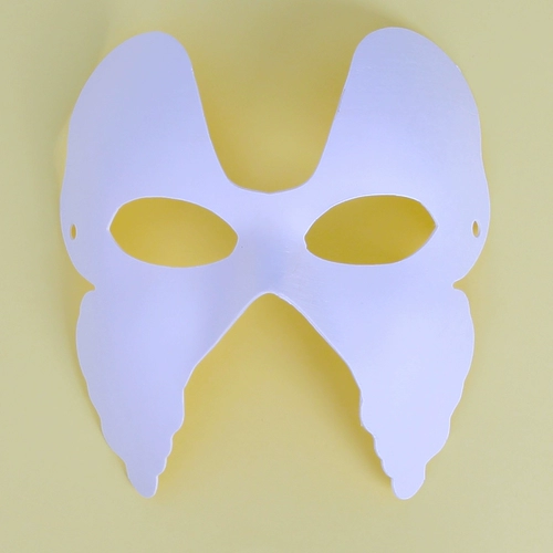Рождественская маска для детского сада, детская белая цветная бумага, «сделай сам», выпускной вечер