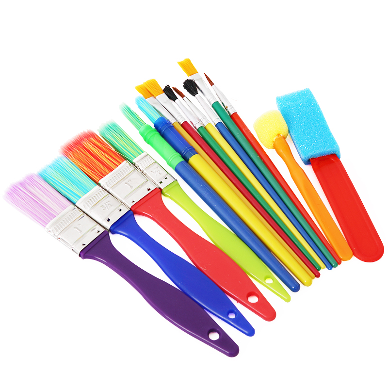 Brush brush children diy handdrawing package watercolorizing powder painting acrylic sponge brush brush beginner dedicated