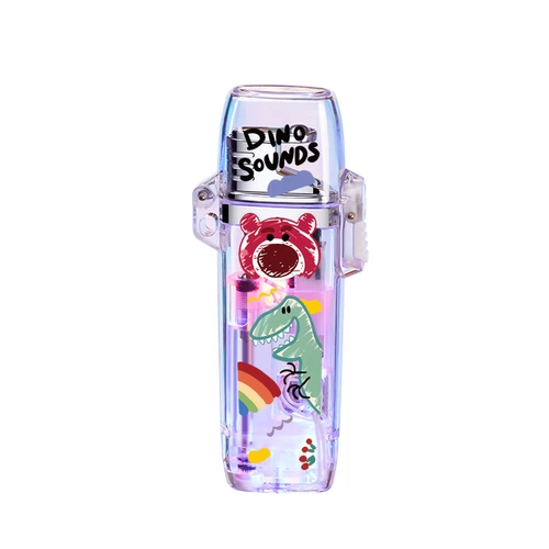 Креативная прозрачная розовая зажигалка, неоновые мелки