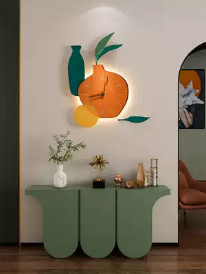 Modern simple personality fashion clock wall clock living room home clock hanging wall Nordic light luxury creative atmosphere Wall watch
