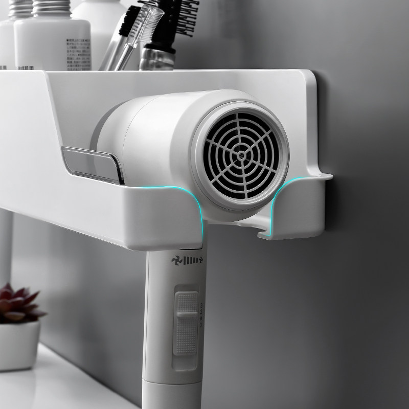 Hair dryer Shelf Perforated Dressing Room Shelve Wall-mounted Bathroom hair dryer Toilet Hair Dryer of Toilet Hair Dryer