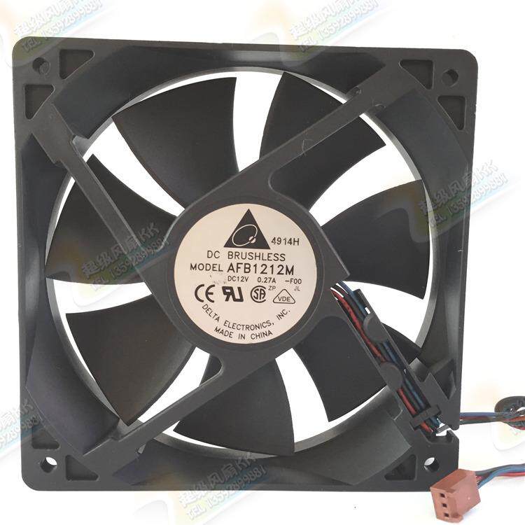 Original Delta 12CM 12025 12V 0 27A AFB1212M Dual Ball cooling fan