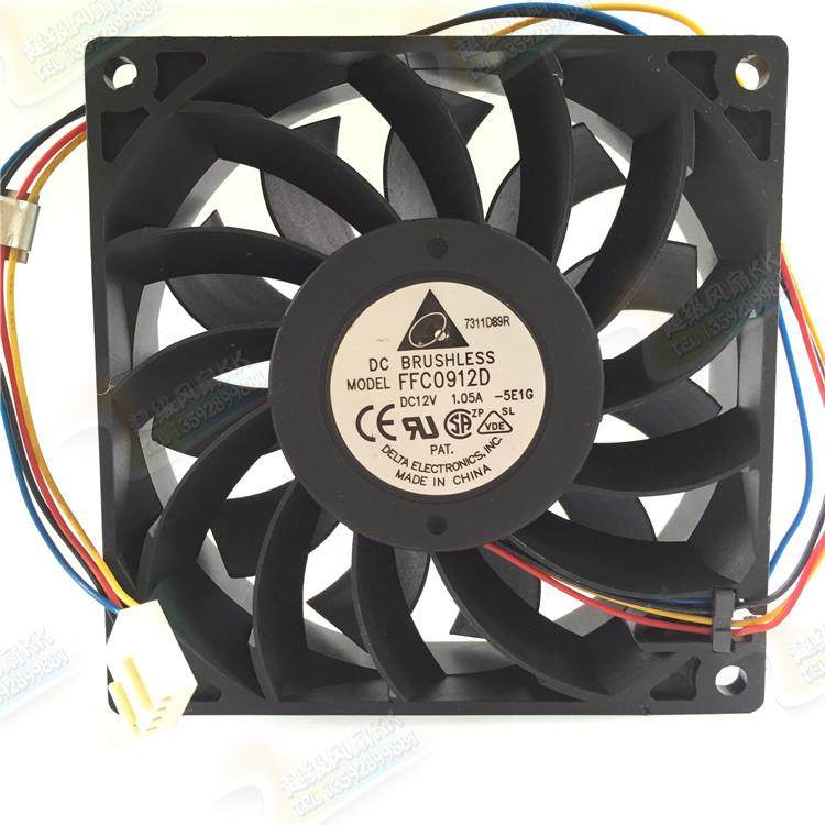 Bench FFC0912D 9025 12V 1 05A 05A 9CM 9 cm 9 cm 4 Line PWM Violence Host Shell Fan