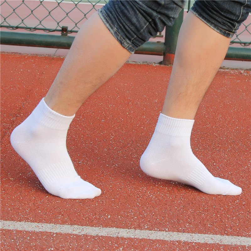 Datang Socks, All-Cotton, Sweat-Absorbent, Odor-Resistant Men's Socks, Autumn and Winter Pure Cotton White Socks, Pure White Women's Socks, Zhuji Mid-Tube Sports Socks Wholesale