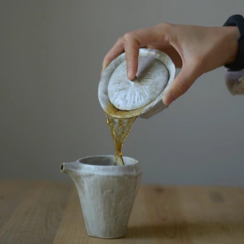 The Silent Wind Retro Master's Cup Upscale Small Crowdhanded for tea set without hot hand triangular lid Bowl Tea Cup-Taobao