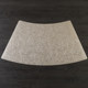 Household fan-shaped simple placemat heat insulation pad washable solid color non-slip waterproof and oil-proof pvc dining table pad