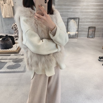 Golden Mushroom mushroom expensive little fox 4 kinds of wearing double-sided fur vest wool coat