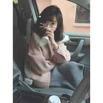 Golden mushroom mushroom warm and well-behaved casual padded woolen jacket cotton clothes can be equipped with a woolen collar