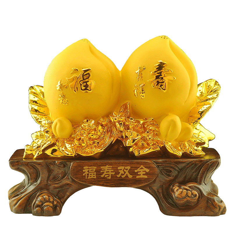 寿桃摆件工艺品大号寿礼6070岁生日祝寿送长辈老年人实用贺寿礼品
