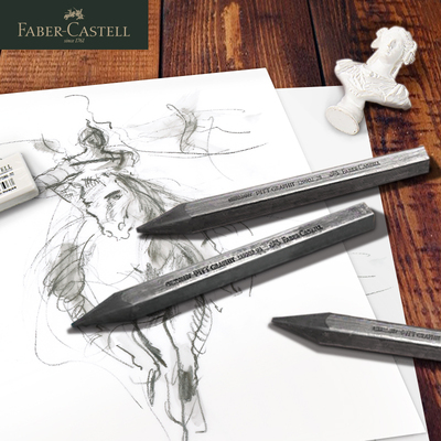 Немецкий импортный полносвинцовый PITT-воск Faber-Castell, эскизный воск, чистый свинцовый стержень, 2B4B6B9B, импортные лакокрасочные материалы