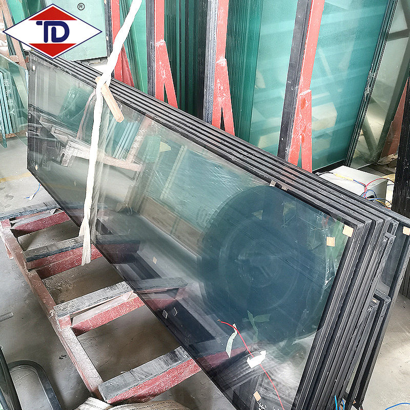 Special Shield Teboglass Manufacturer Direct Hollow Electric Heating Glass Custom Heatable Freezer Refrigerated Depot Anti-Fog Defrost Glass