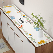 Shoe cabinet mat countertop tablecloth Waterproof and oil-proof leave-in PVC table mat Soft glass cover cloth TV cabinet tablecloth rubber mat