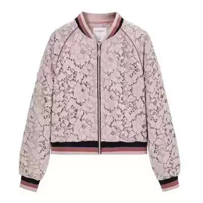 Taiping bird 2018 autumn new short lace stitching baseball women's clothing embroidery jacket jacket