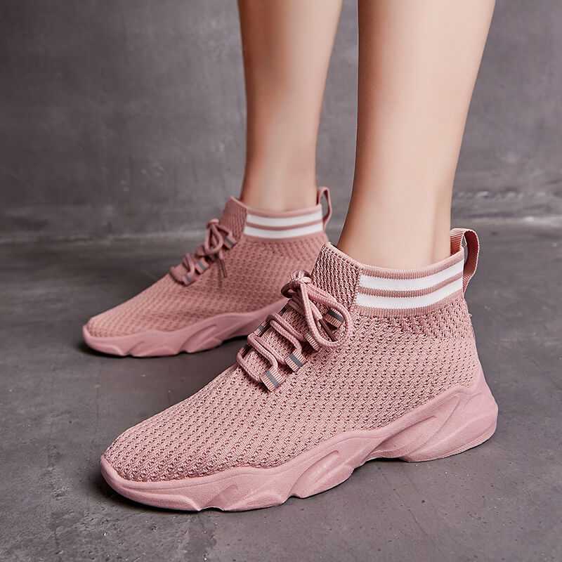 Dienki 2019 New Ins Bullet Power Socks Children Shoes Han Edition Sports Casual Midcylinder Breathable Web Shoe Tide
