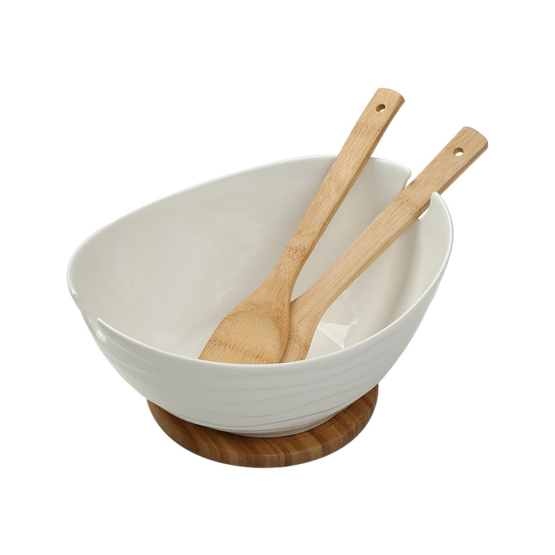 KaiGu pure creative ceramic fruit salad bowl bowl large fruits and vegetables dessert bowl of fruit basket