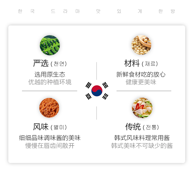 【猫超包邮】韩今韩国进口韩式料理大酱170g