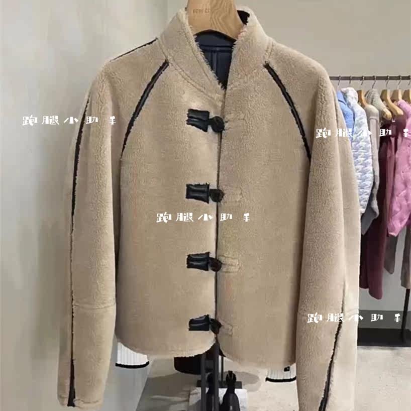 LOW CLASSIC 2022 Fall and Winter New Double - sided Retro Short Jacket Lamb Cover