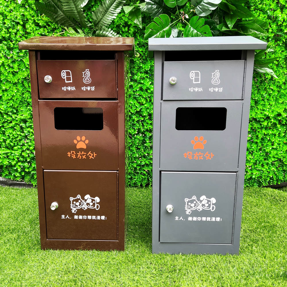 Pet litter box with bucket litter box Community property custom feces box Environmental protection house Civilized dog raising litter box