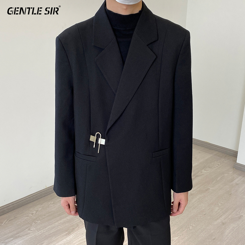Design-Conscious, Niche, High-End Casual Blazer for Men, Suitable for Spring, Autumn, and Winter, Stylish and Trendy Suit for Weddings, Loose-Fitting Suit