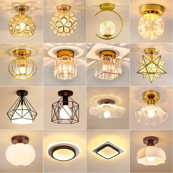 Ceiling Lamp, Creative Foyer Aisle Lamp, Corridor Lamp, Crystal Entrance Balcony Bedroom Lamp, Modern Simple Nordic Lamps