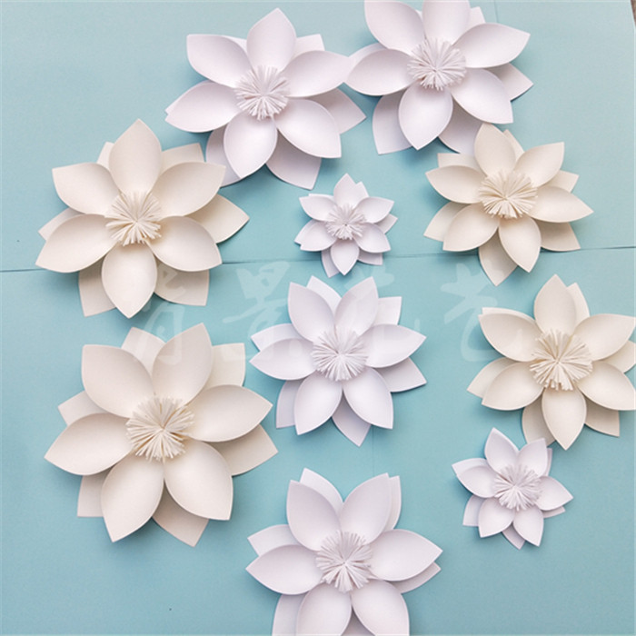 diy semi-finished product large simulation handmade paper flower wedding stage background shop window decoration-Taobao